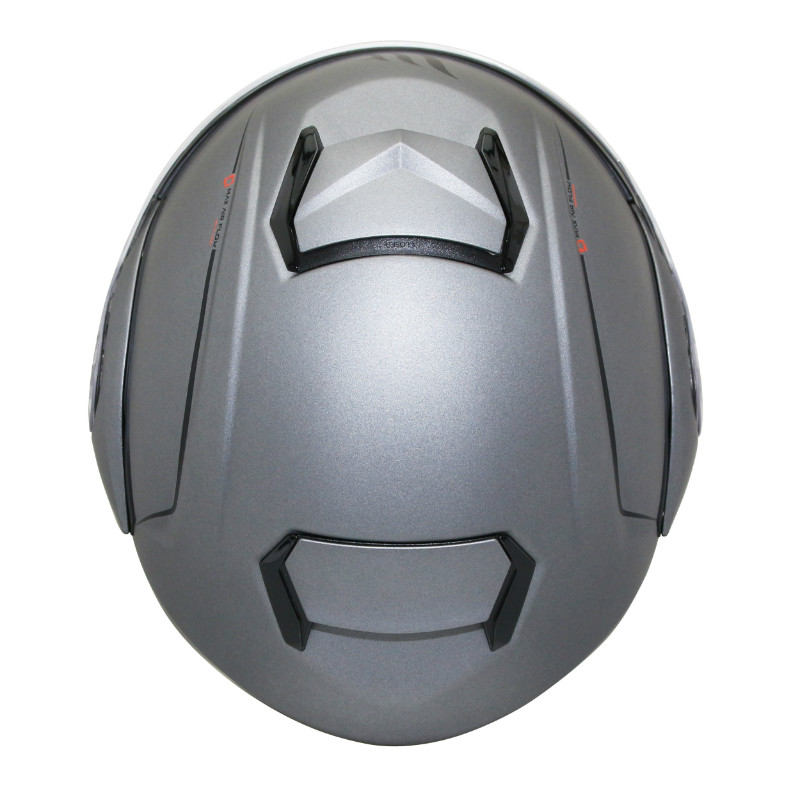 Casque modulable MT Helmets Atom SV double écrans uni titane mat XS - vue 4