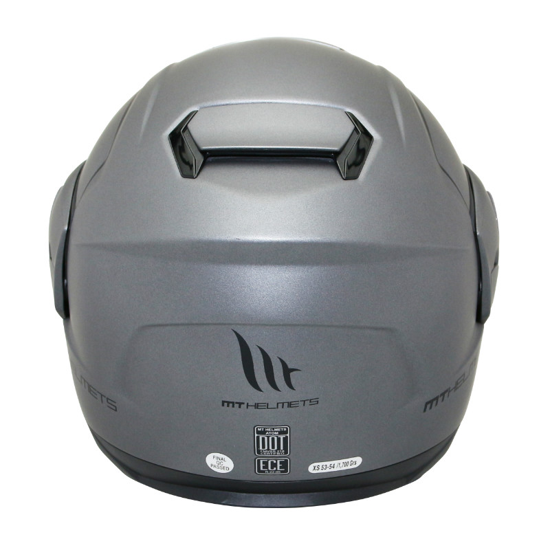 Casque modulable MT Helmets Atom SV double écrans uni titane mat XS - vue 5
