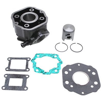 Cylindre 50 P2R fonte avec piston graphite adaptable Derbi Senda 1996-2005 et GPR-Gilera 50 SMT 2000-2005 - vue 2