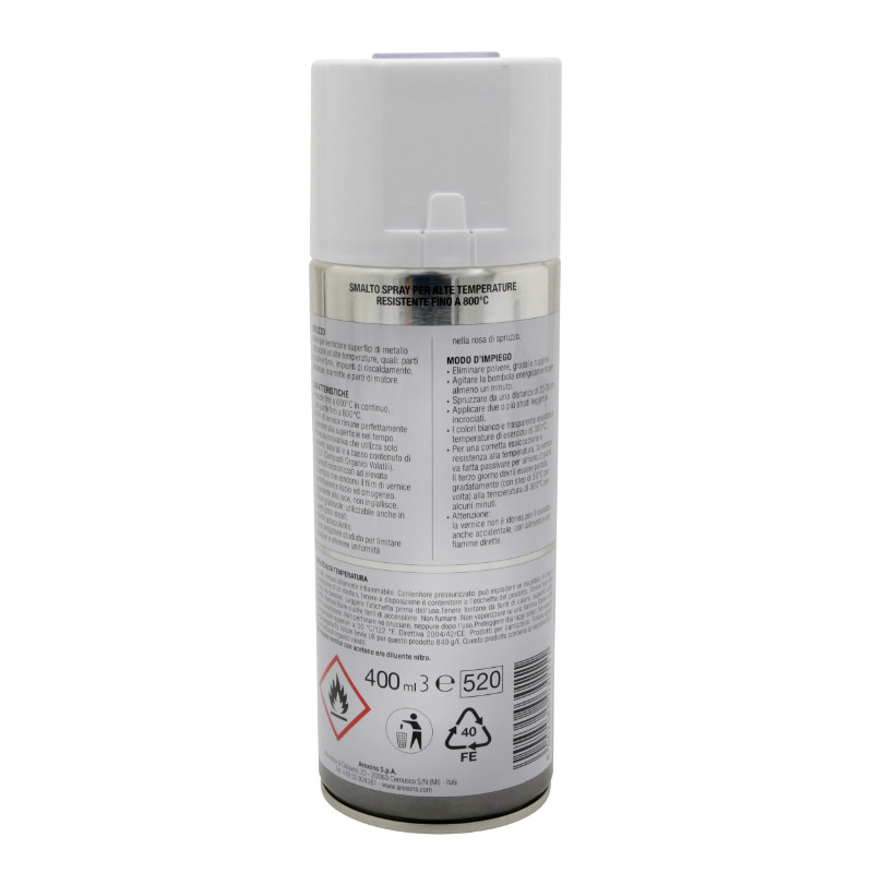 Bombe de peinture Arexons Pro haute température 800°C vernis transparent aérosol 400 ml - vue 2