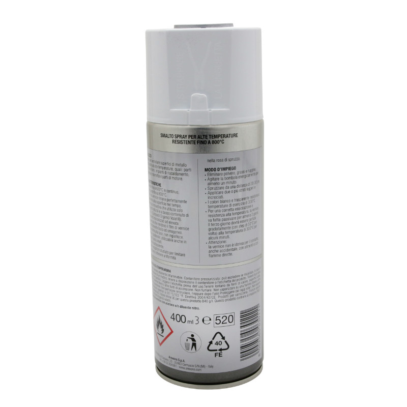 Bombe de peinture Arexons Pro haute température 800°C alu aérosol 400 ml - vue 2