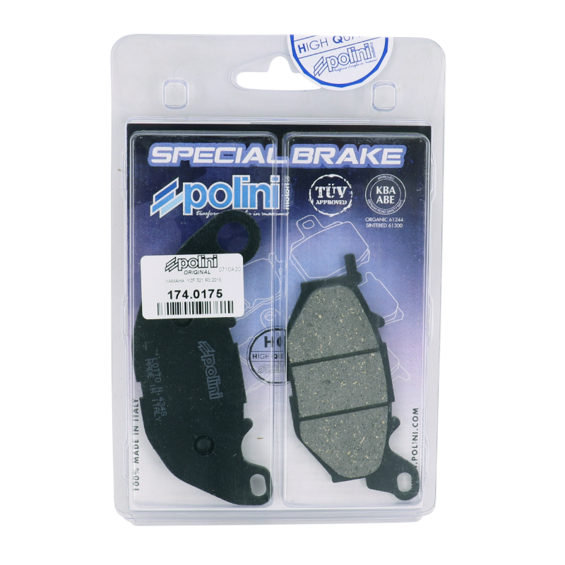 Plaquette de frein Polini pour Yamaha XMAX 125/300, MT-03 320, YZF-R3 320 avant (174.0175) - vue 3