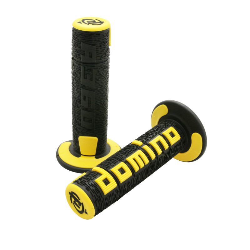 Revêtement de poignée Domino A360 noir-jaune closed end 120-123 mm (paire) - vue 2