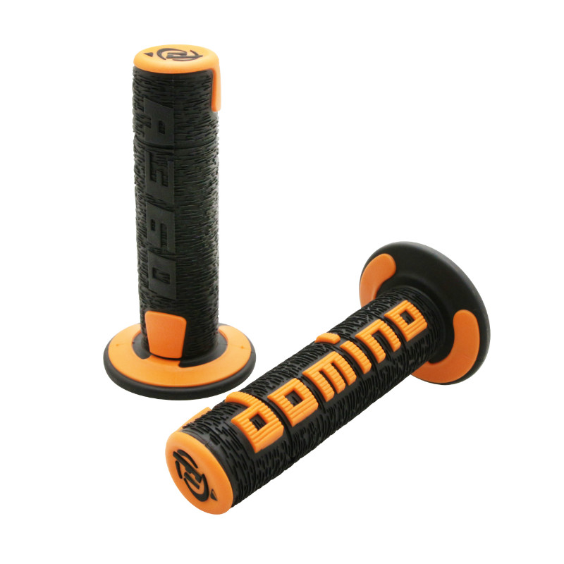 Revêtement de poignée Domino A360 noir-orange fermé 120-123 mm (paire) - vue 2