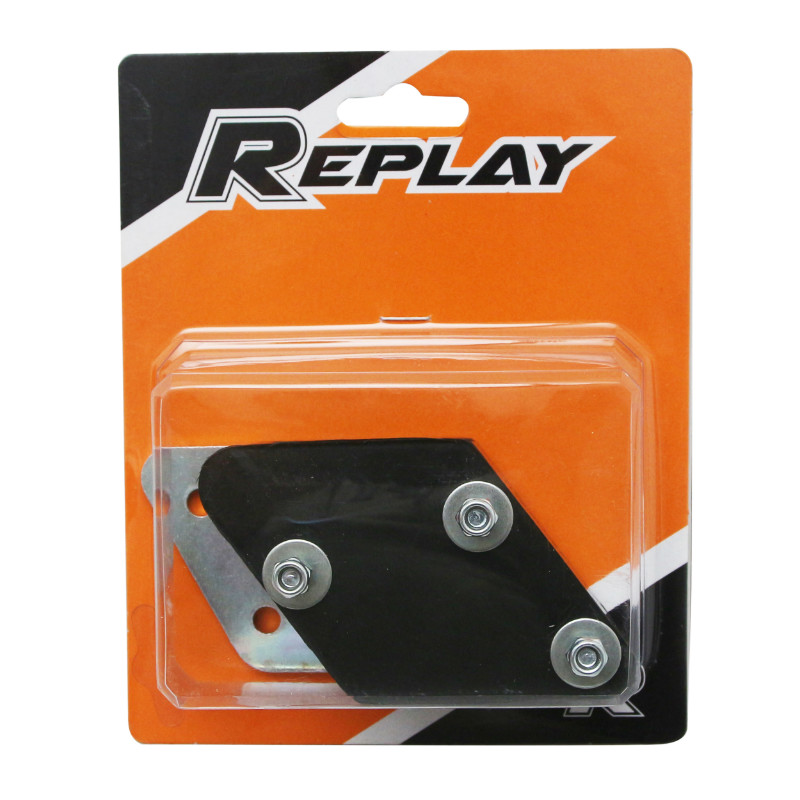 Guide chaîne 50 adaptable Derbi 50 Senda-Gielra 50 SMT, RCR-Aprilia 50 SX, RX noir Replay - vue 3