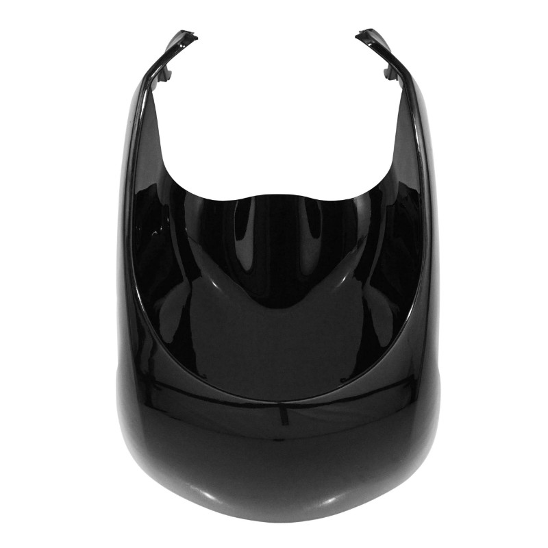 Carénage tablier avant inférieur scooter P2R adaptable Peugeot 50 Kisbee 2T 4T noir brillant