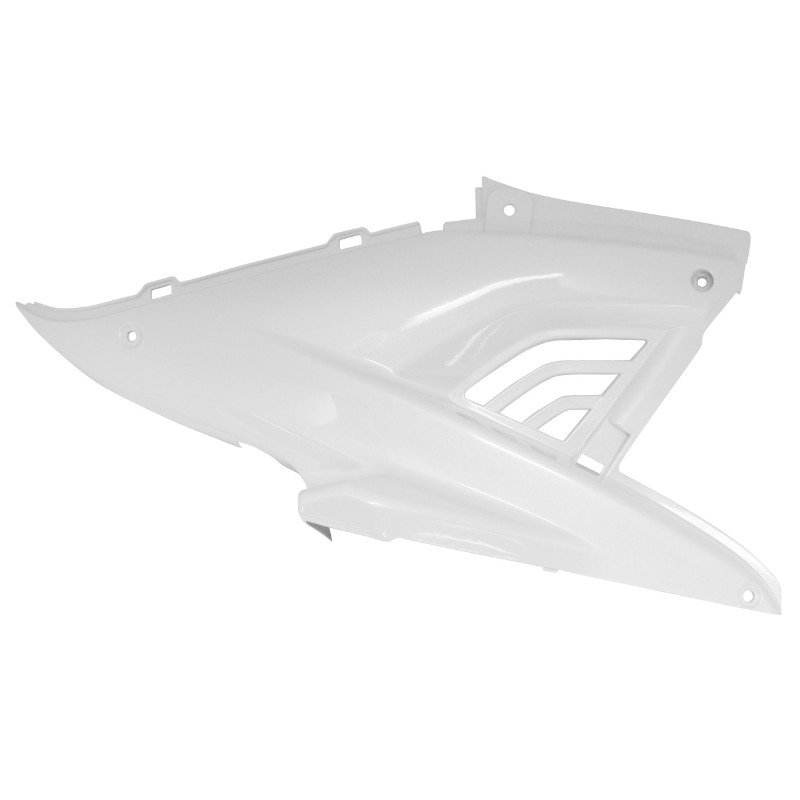 Carénage capot moteur MBK Nitro 50 1997-2012 / Yamaha Aerox 50 1997-2012 blanc brillant droit P2R - vue 2
