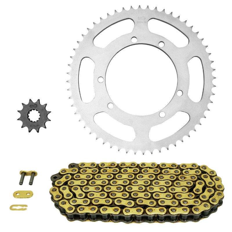 Kit chaîne AFAM adaptable Sherco 50 Enduro 2002-2007, SE Enduro 2014-2017, Enduro Urban 2008-2013, SE-R Enduro 2014+ 428 12X56