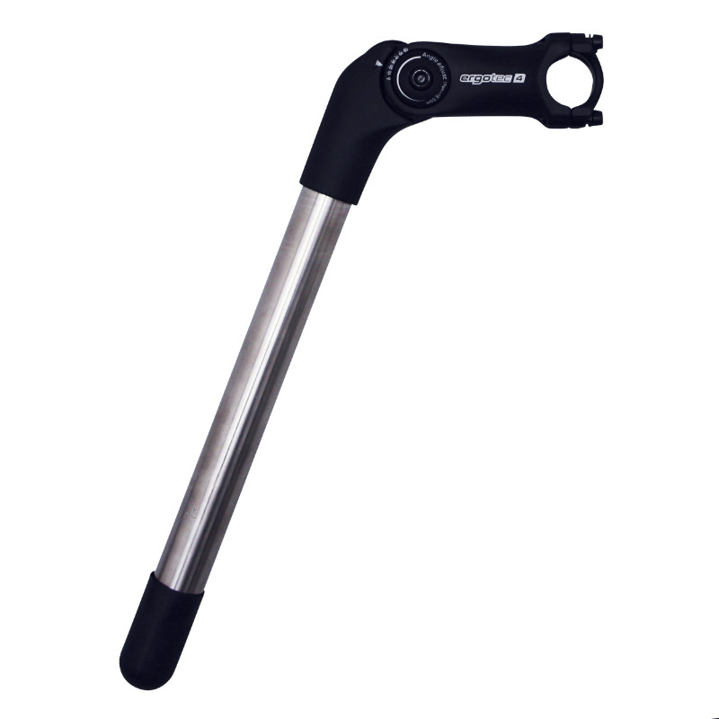 Potence city a plongeur Ergotec octopus reglable 25.4MM pour cintre 25.4MM l 90MM noir (plongeur 300MM) niveau 4 pour individu de 100KGS