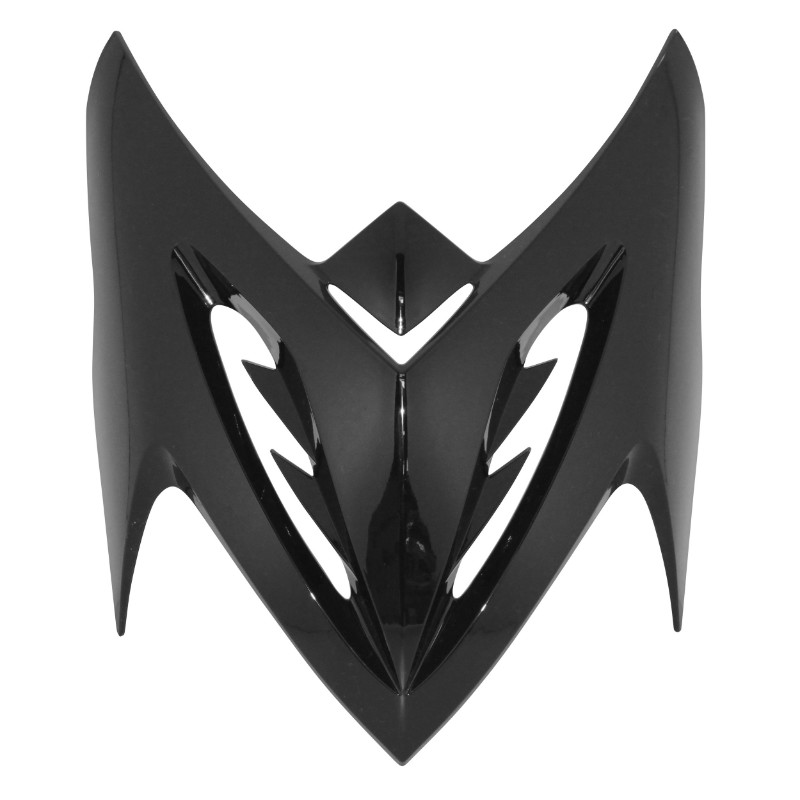 Carénage-tablier avant scooter adaptable MBK 50 Stunt Yamaha 50 Slider noir brillant P2R - vue 2