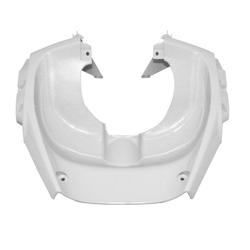 Carénage dessous tablier avant scooter adaptable MBK 50 Stunt Yamaha 50 Slider blanc brillant P2R - vue 2