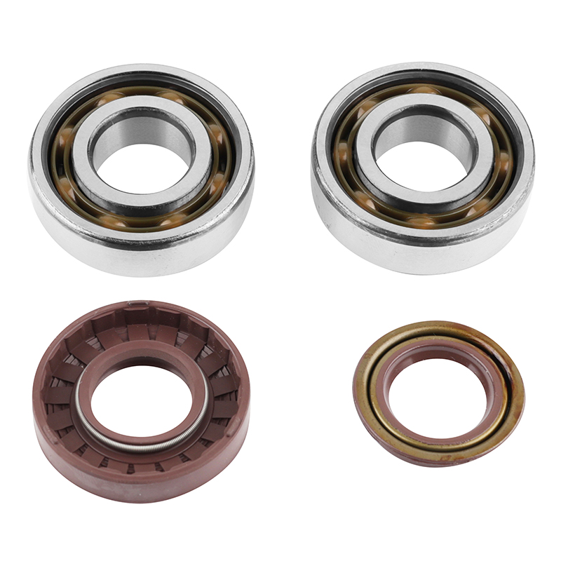 Roulement d'embiellage + joint Sélection P2R pour MBK 50 Booster, Nitro, Yamaha 50 BWS, Aerox, Aprilia 50 SR, CPI 50 Aragon, Generic 50 Ideo, Keeway 50 Focus (kit 6204 SKF polyamide C4 joint Viton) - vue 2