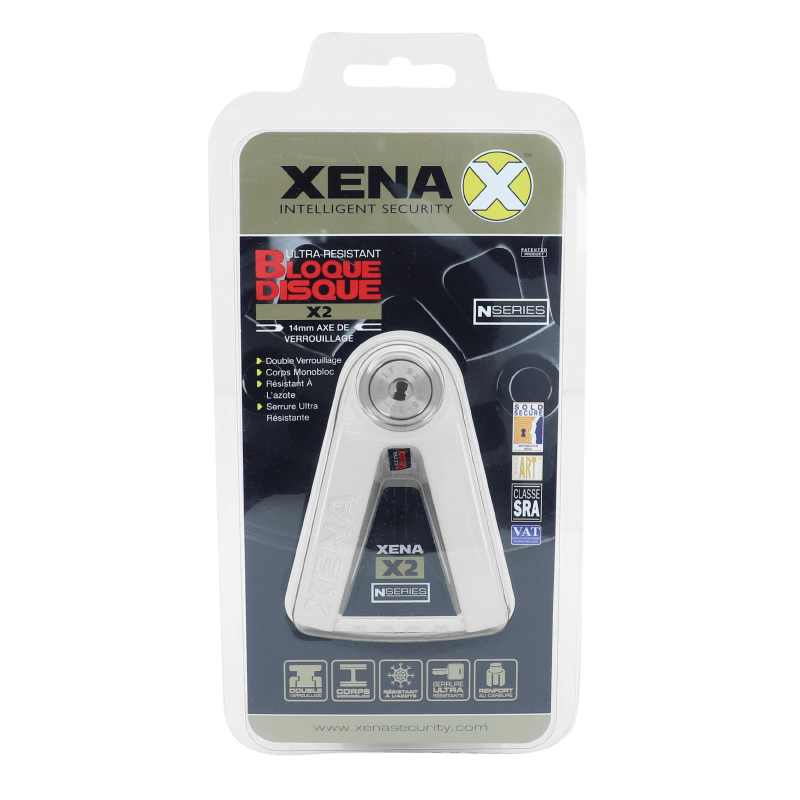 Antivol bloque disque Xena X2 résistant à l'azote liquide inox classe SRA - vue 4