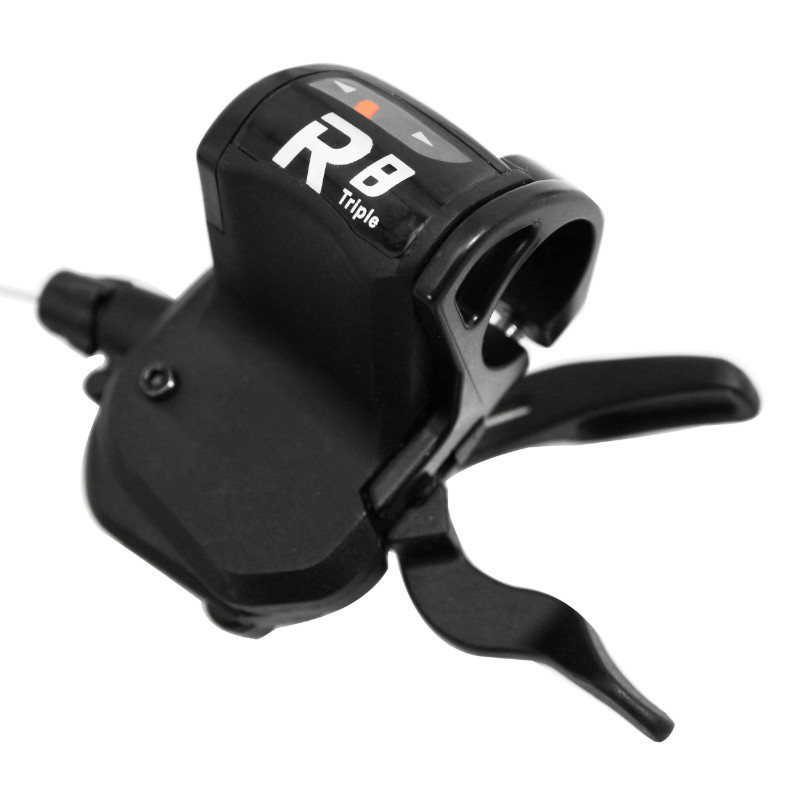 Manettes de dérailleur P2R route gravel cintre plat 8V Shimano triple (paire) - vue 2