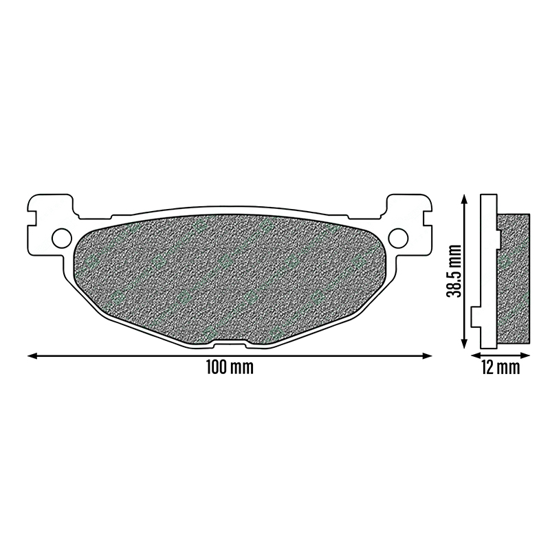 Plaquette de frein Newfren FD0378SE pour Yamaha TMAX 500 et Majesty 400 2004-2011 arrière - vue 2
