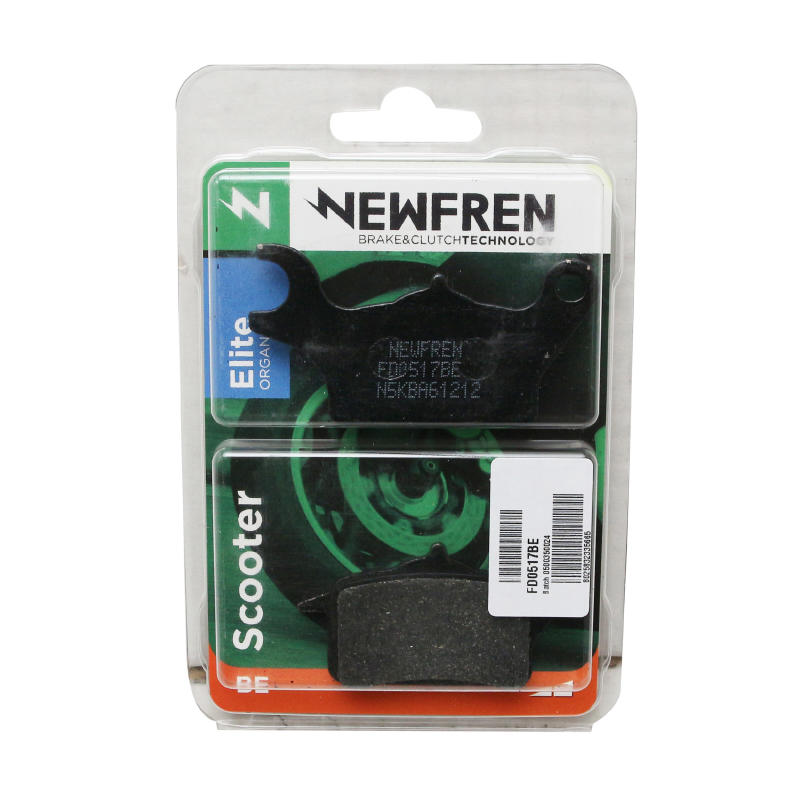 Plaquette de frein Newfren organique FD0517BE Yamaha 125 Tricity 2014+ / 150 Tricity 2016+ / 300 Tricity 2020+ / MBK 125 Tryptik 2014+ avant - vue 3