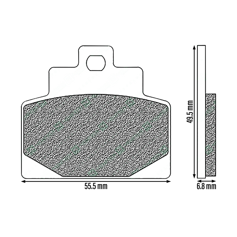 Plaquette de frein Newfren FD0510BE pour Piaggio MP3 300-500-530 LT Business 2014+ - vue 2