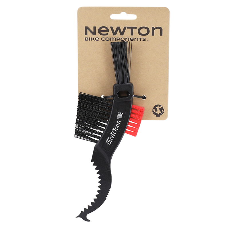 Brosse de nettoyage vélo Newton Clean nylon avec grattoir intégré - vue 2