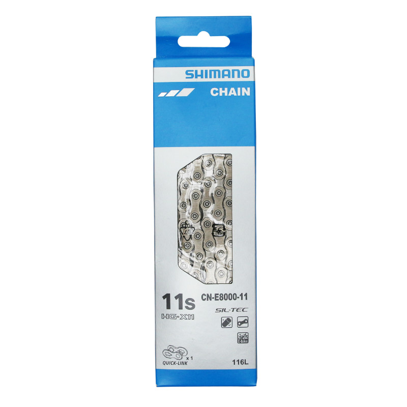 Chaîne vélo VAE 11V Shimano CN-E8000 116 maillons - vue 2
