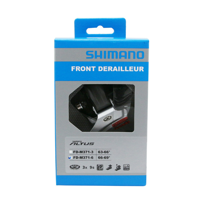 Dérailleur VTT avant Shimano Acera-Altus M371 9V collier haut 31.8-34.9 tirage haut - vue 2