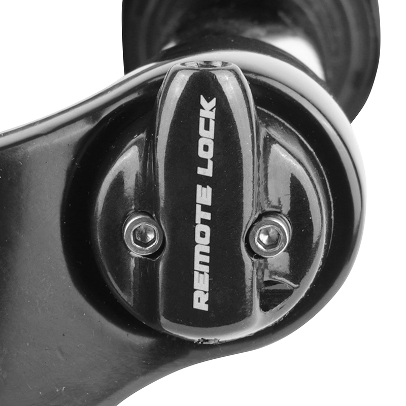 Fourche VTT 29" ZOOM Vaxa 28 noir réglable-blocable au guidon débattement 100 mm pivot lisse 295 mm conique 1"1/2 - 1"1/8-28,6 extérieur compatible disque - vue 4
