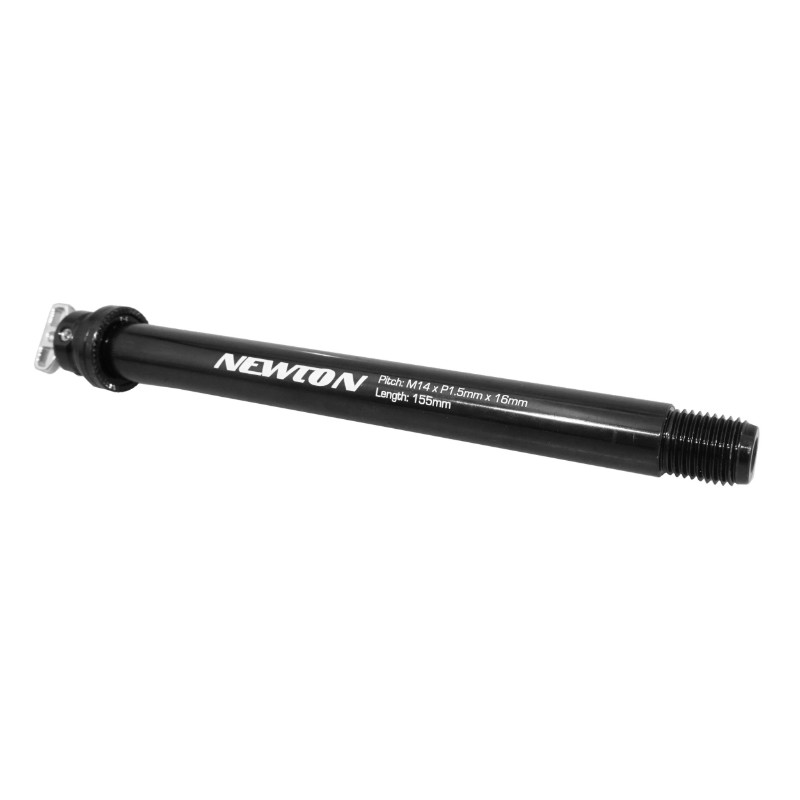 Axe traversant blocage roue Boost avant Newton M14 x 1.5 avec levier 15 x 110 noir type Fox - vue 2