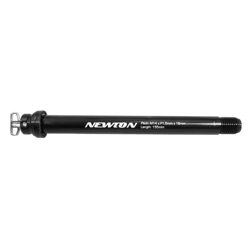 Axe traversant blocage roue Boost avant Newton M14 x 1.5 avec levier 15 x 110 noir type Fox - vue 3