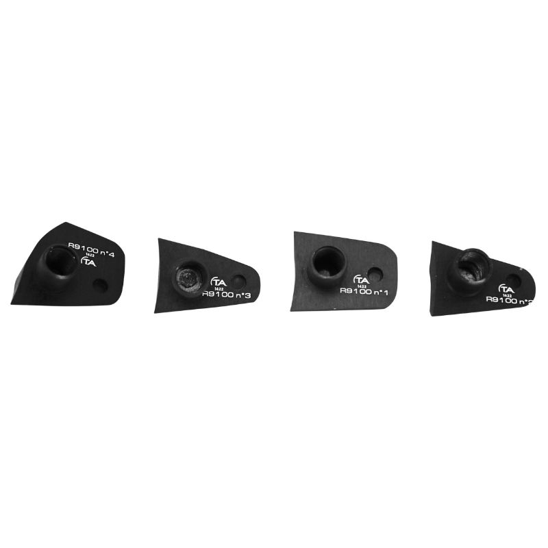 Vis pédalier TA compatibles Dura Ace 9100 noir plateau X110 (jeu de 4) - Spécialités TA - vue 2