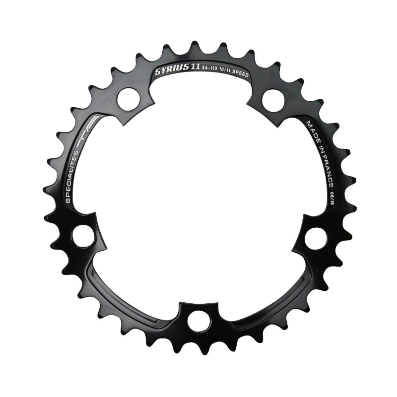 Plateau route 5BRA d.74 ta zelito 24DTS triple interieur noir alu 7075 type shimano 9-10V.