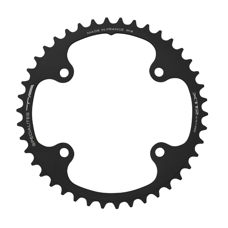PLATEAU ROUTE 4BRA D.112 POUR CAMPAGNOLO TA 34DTS INTERIEUR RECORD-SUPER RECORD-CHORUS-POTENZA GRIS 11V.