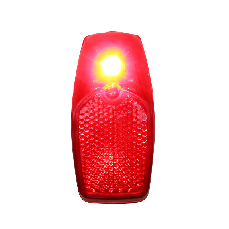 Éclairage vélo à pile arrière sur garde-boue Marwi rouge (2 piles AAA incluses) - vue 2