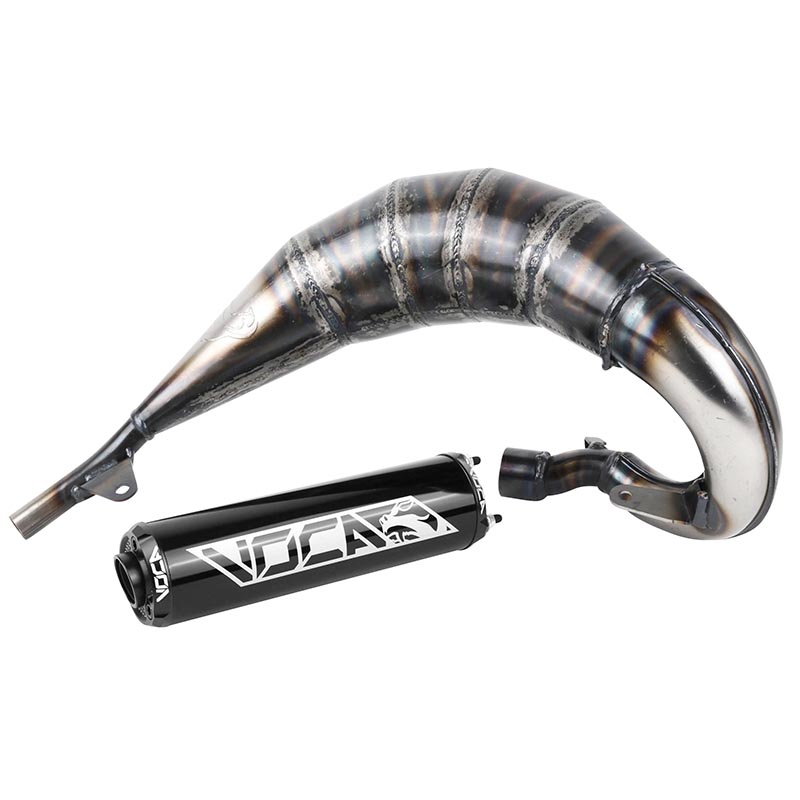 Silencieux VOCA Racing pot 50 boîte cross rookie Beta 50 RR 2012-2020 passage haut droit alu noir - vue 2