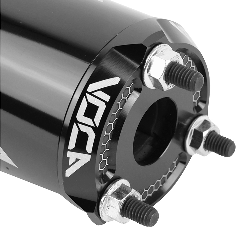 Silencieux VOCA Racing pot 50 boîte cross rookie Beta 50 RR 2012-2020 passage haut droit alu noir - vue 4