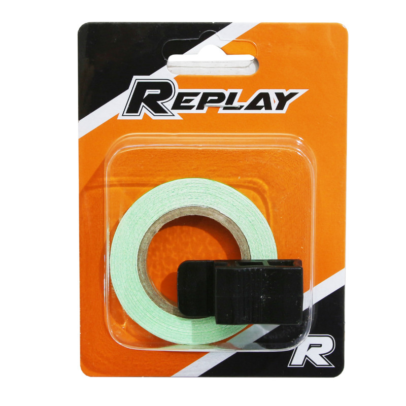 Liseré autocollant sticker jante Replay vert fluo 7 mm 6 m avec applicateur - vue 2