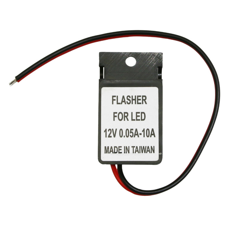 Centrale clignotante universelle 12V 10W 0.05 a 10A pour clignotants a leds (fil 20CM) -P2R - vue 2