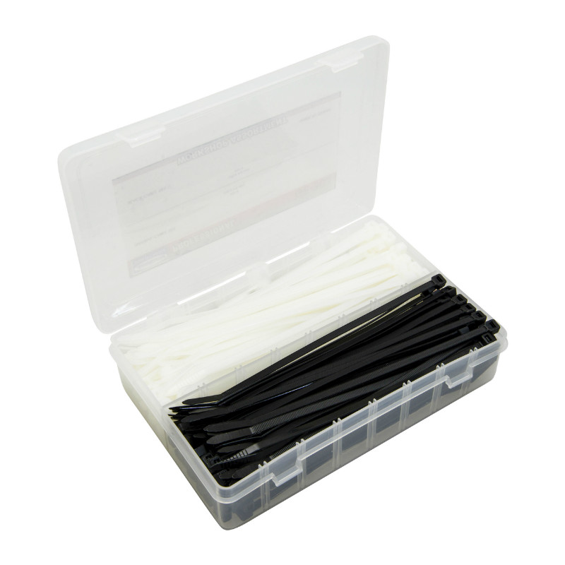 Collier de serrage nylon rilsan 4,8x200 mm noir P2R (boîte de 200)
