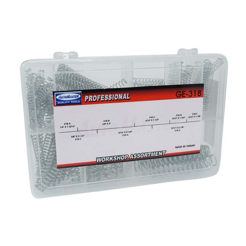 Ressort par compression 8 tailles assortiment boîte 120 pièces P2R - vue 3