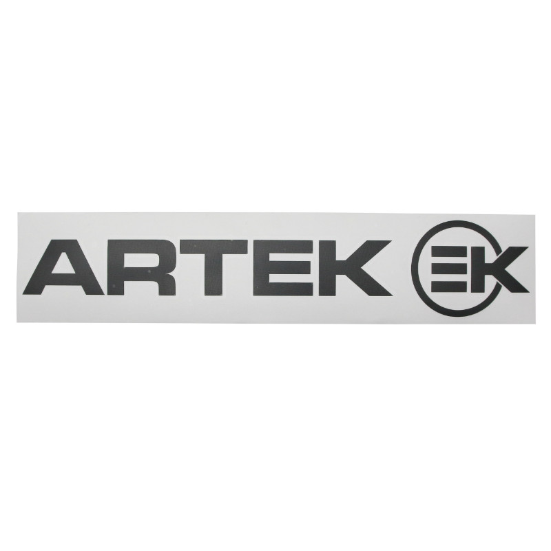 Autocollant Artek noir prédécoupé planche 390 mm x 90 mm