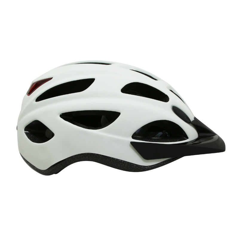 Casque vélo adulte Polisport Citygo crème 52-59 cm avec lumière intégrée - vue 3