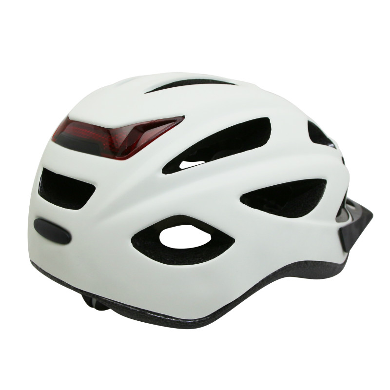 Casque vélo adulte Polisport Citygo crème 52-59 cm avec lumière intégrée - vue 4