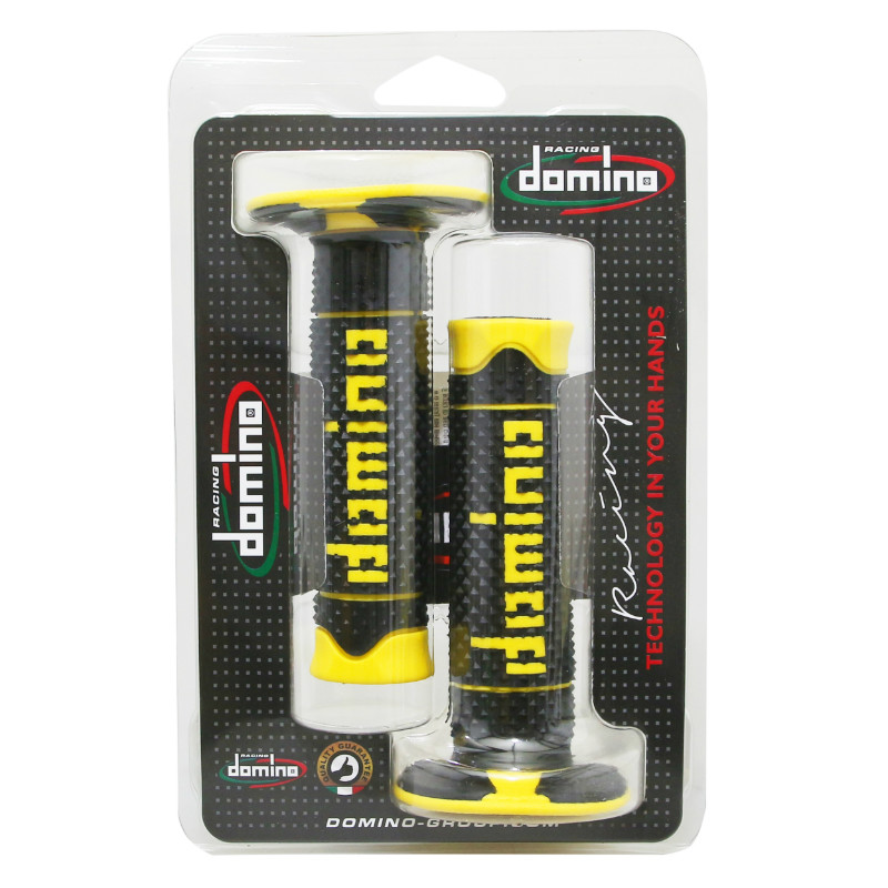 Revêtement de poignée Domino A260 noir-jaune 120 mm (paire) - vue 2
