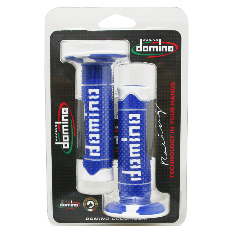 Revêtement de poignée Domino A260 bleu-blanc fermé 120 mm (paire) - vue 2