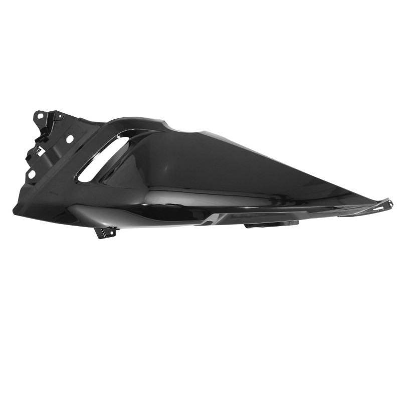 Carénage coque arrière maxiscooter adaptable Yamaha 530 TMAX 2012-2014 noir brillant droit P2R