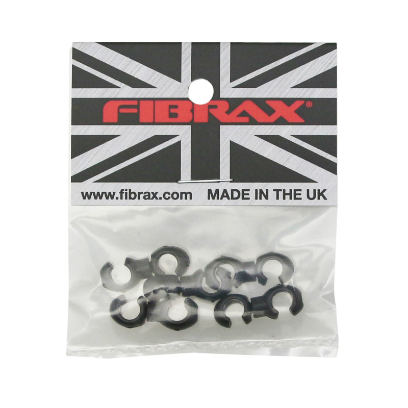 Attache gaine frein-dérailleur Fibrax noir (sachet de 5 pcs) - vue 2
