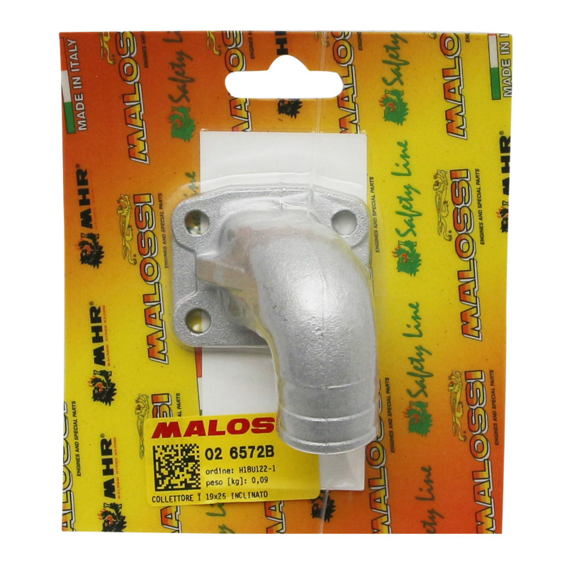 Pipe d'admission Malossi montage souple pour MBK 51 diam int 19 - diam ext 25 mm (026572B) - vue 2