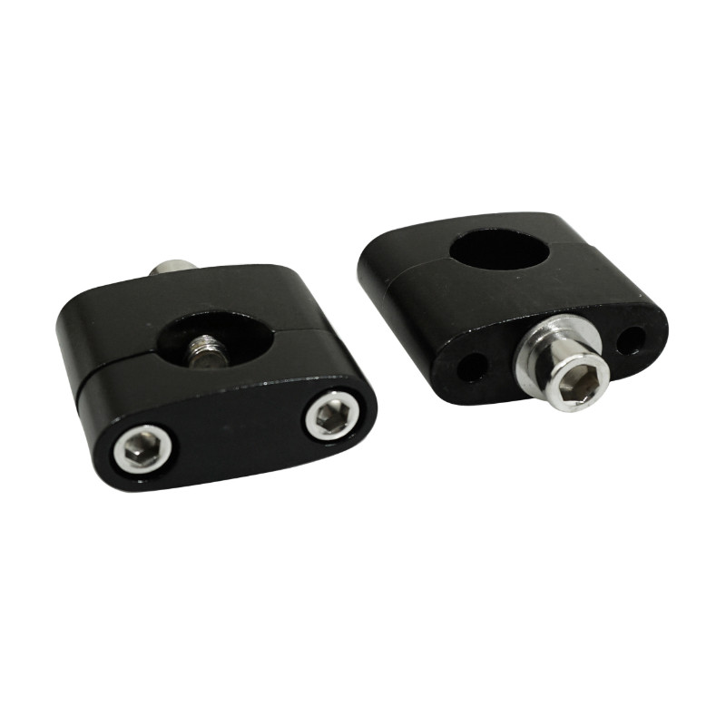 Pontet de guidon universel Replay standard aluminium diamètre 22,2 mm entraxe 35 mm noir