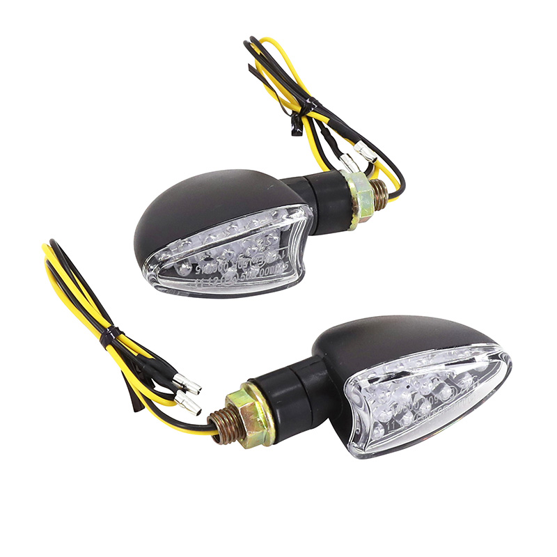 Clignotant AVOC Tosa 15 LEDs base ABS transparent-noir (l 68 mm - h 28 mm - l 42 mm) homologué CE (paire) - vue 2