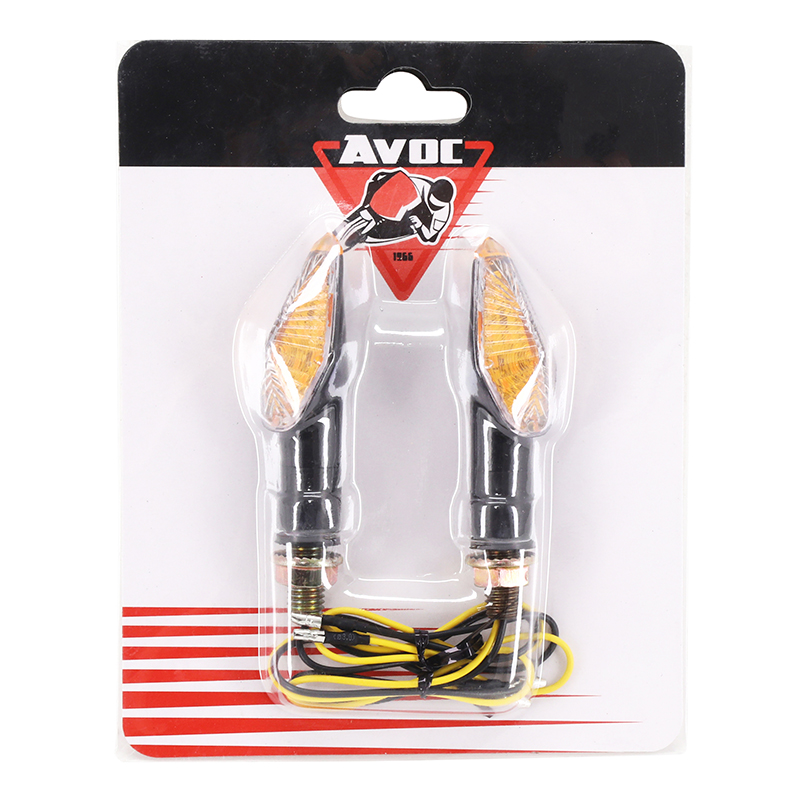 Clignotant moto Avoc nisshin a LED base ABS transparent-noir (l 73MM - h 29MM - l 27MM) (homologue ce) (paire) - vue 3