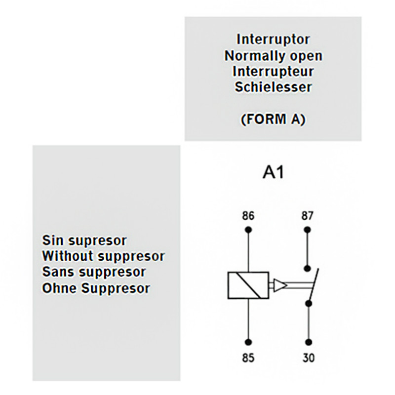 Relais de démarreur 50 A boîte adaptable Rieju 50 RMX, SMX, RR, RS2 12V-40A Guilera - vue 4