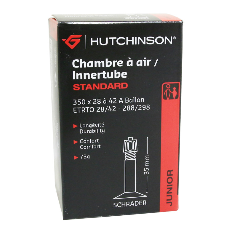 Chambre à air vélo 350 x 28-42A Hutchinson valve standard 35 mm 73 g